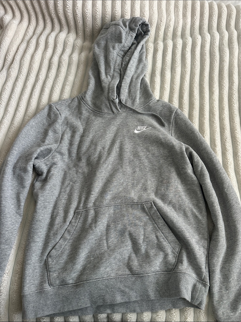 Nike Gray Crewneck Hoodie with Pocket
